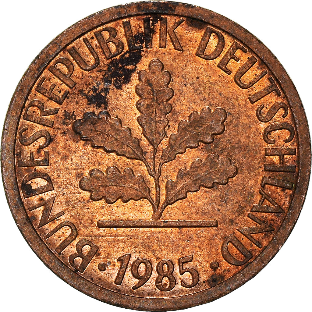 Moneta, GERMANIA - REPUBBLICA FEDERALE, Pfennig, 1985