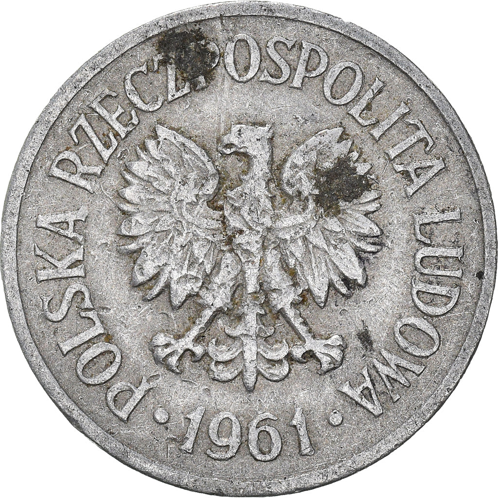 Moneta, Polonia, 20 Groszy, 1961