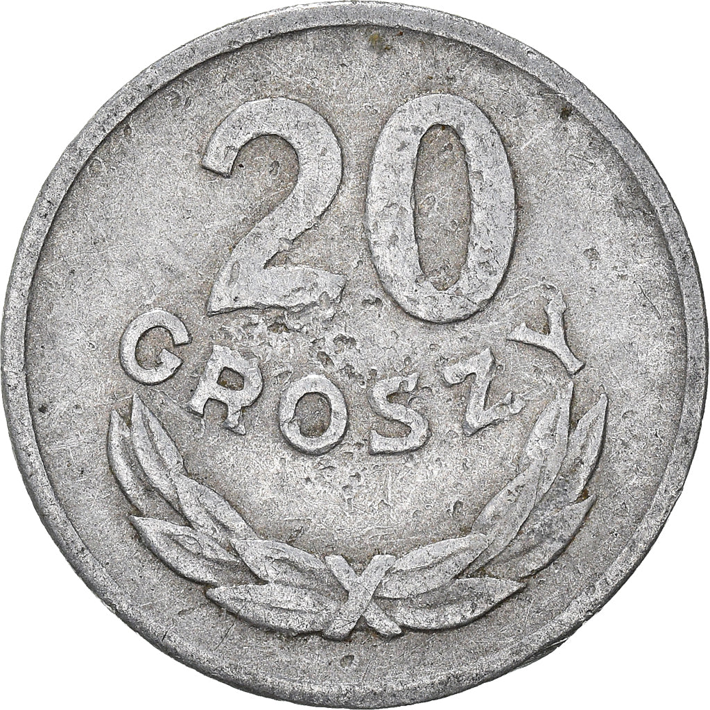 Moneta, Polonia, 20 Groszy, 1961
