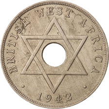 BRITISH WEST AFRICA, George VI, Penny, 1942, AU(50-53), Copper-nickel, KM:19