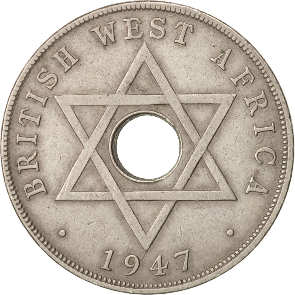 BRITISH WEST AFRICA, George VI, Penny, 1947, EF(40-45), Copper-nickel, KM:19