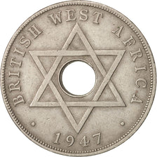 BRITISH WEST AFRICA, George VI, Penny, 1947, EF(40-45), Copper-nickel, KM:19