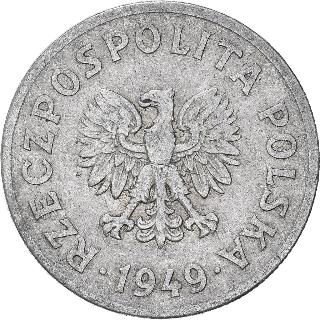 Moneta, Polonia, 50 Groszy, 1949