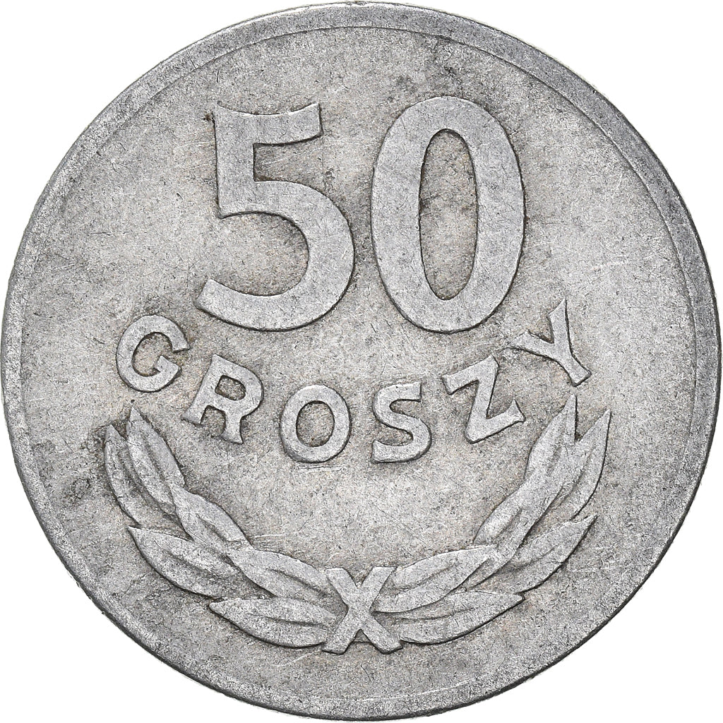 Moneta, Polonia, 50 Groszy, 1949
