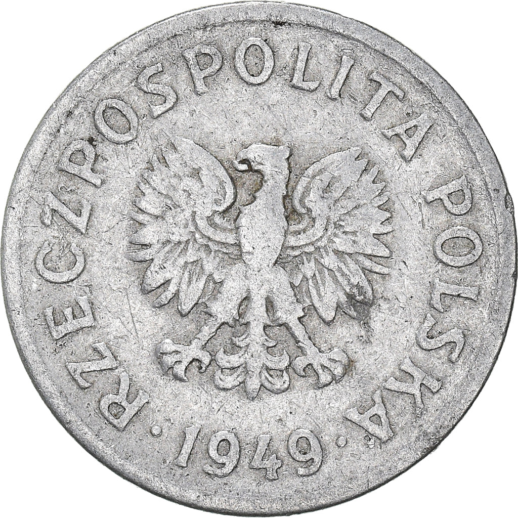 Moneta, Polonia, 10 Groszy, 1949