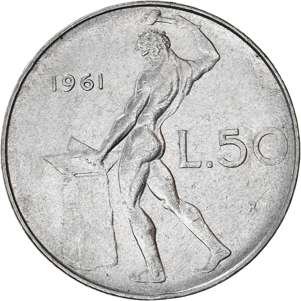 Monnaie, Italie, 50 Lire, 1961