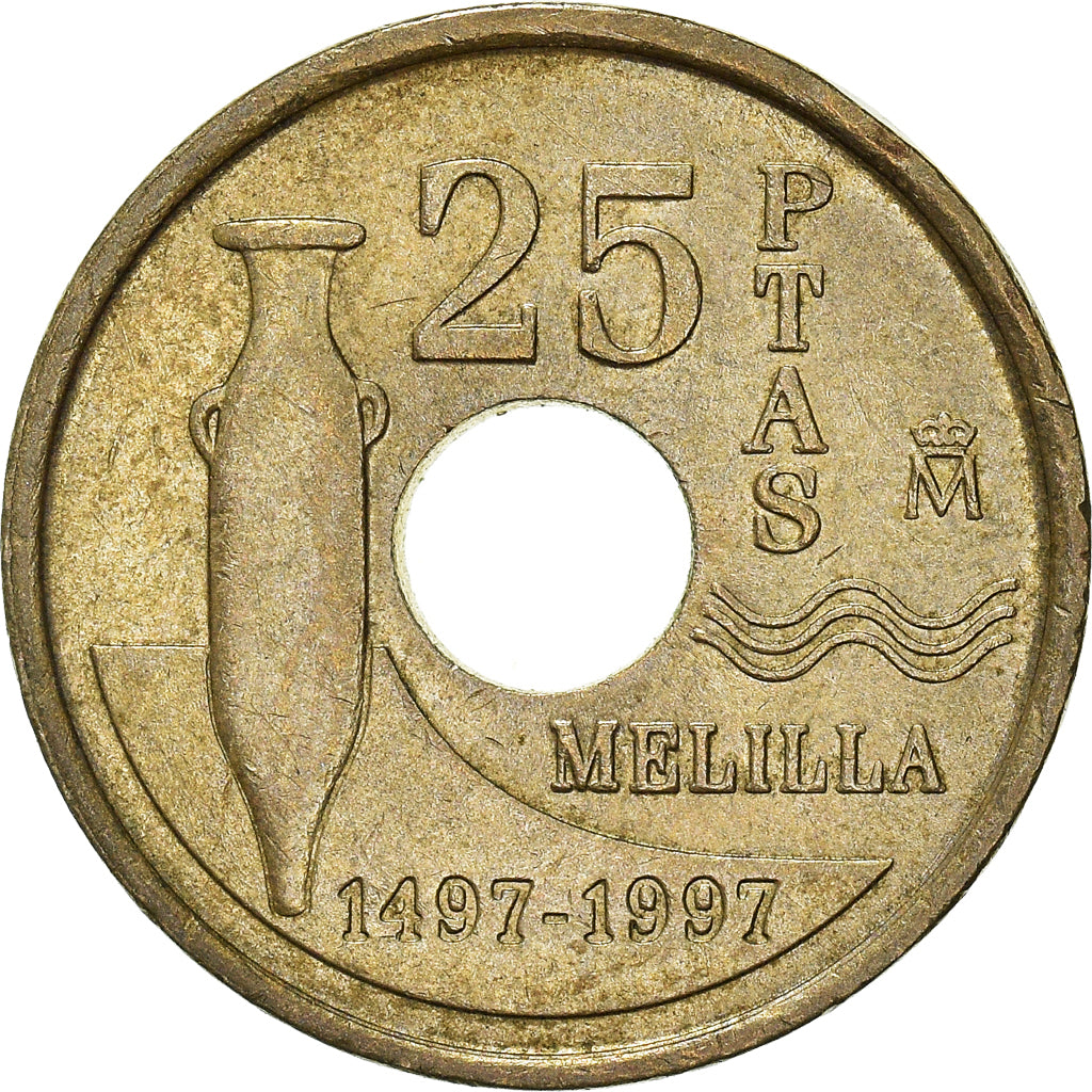 Coin, Spain, 25 Pesetas, 1997