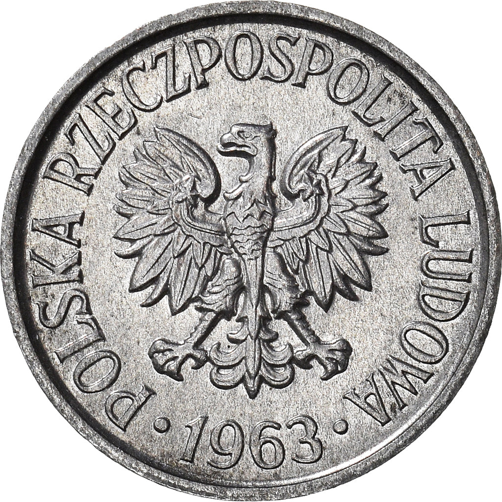 Münze, Polen, 5 Groszy, 1963