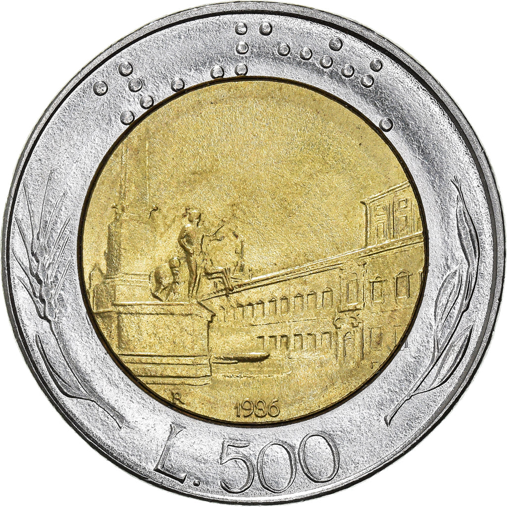 Coin, Italy, 500 Lire, 1986