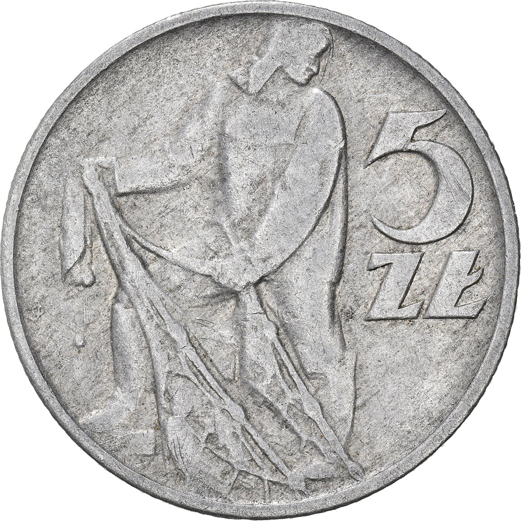 Moneda, Polonia, 5 Zlotych, 1959