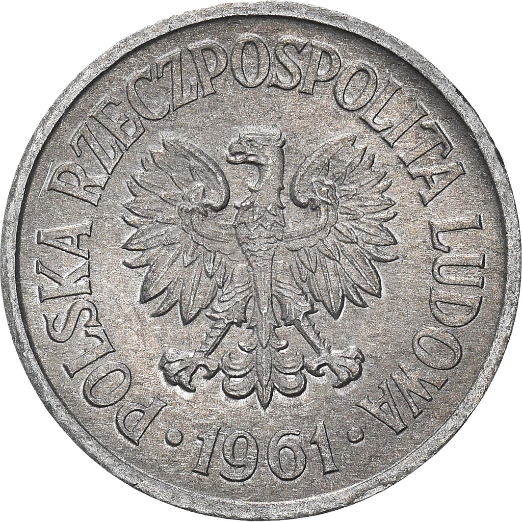 Moneta, Polonia, 10 Groszy, 1961