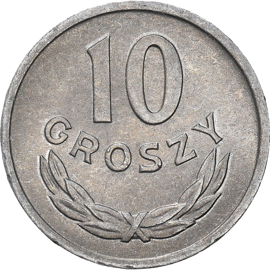 Moneta, Polonia, 10 Groszy, 1961