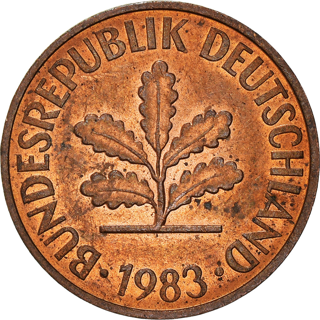 Coin, GERMANY - FEDERAL REPUBLIC, 2 Pfennig, 1983