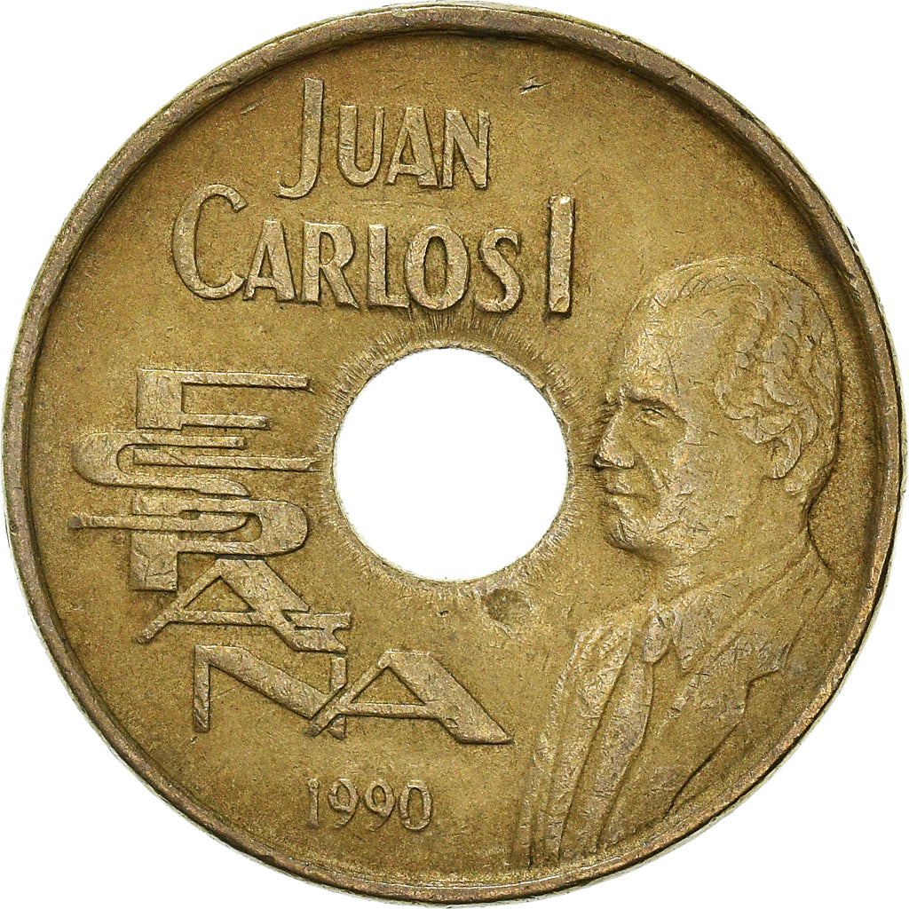 Monnaie, Espagne, 25 Pesetas, 1990