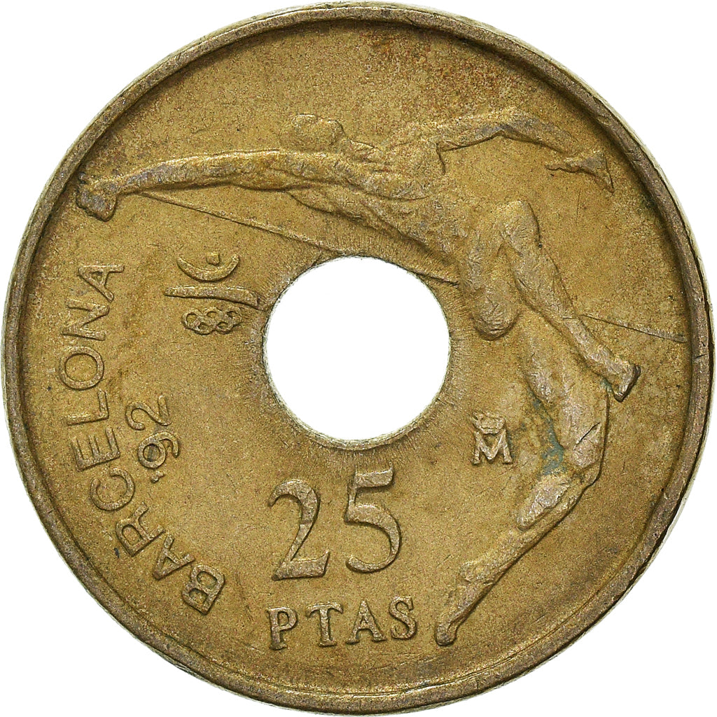 Monnaie, Espagne, 25 Pesetas, 1990