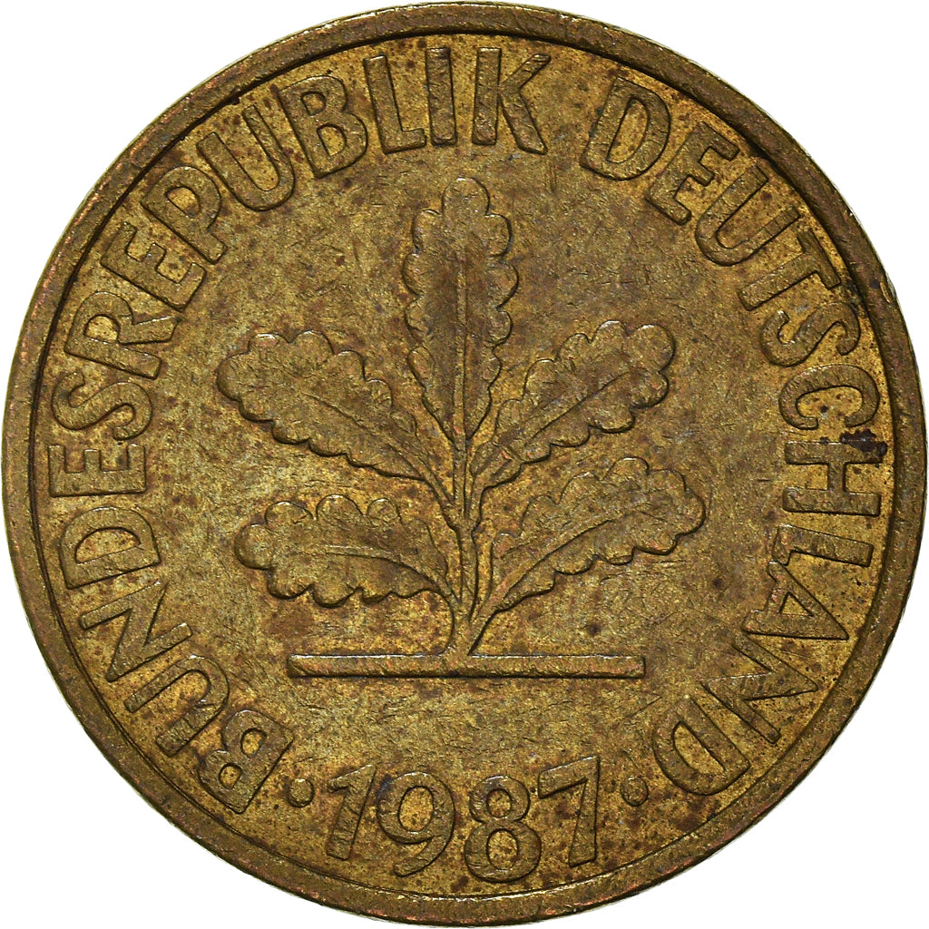 Monnaie, République fédérale allemande, 10 Pfennig, 1987