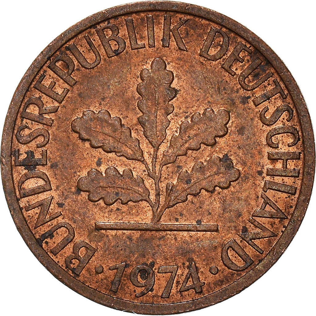 Coin, GERMANY - FEDERAL REPUBLIC, Pfennig, 1974
