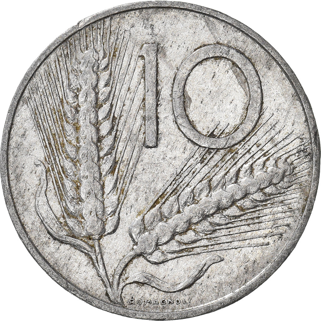 Moneda, Italia, 10 Lire, 1970