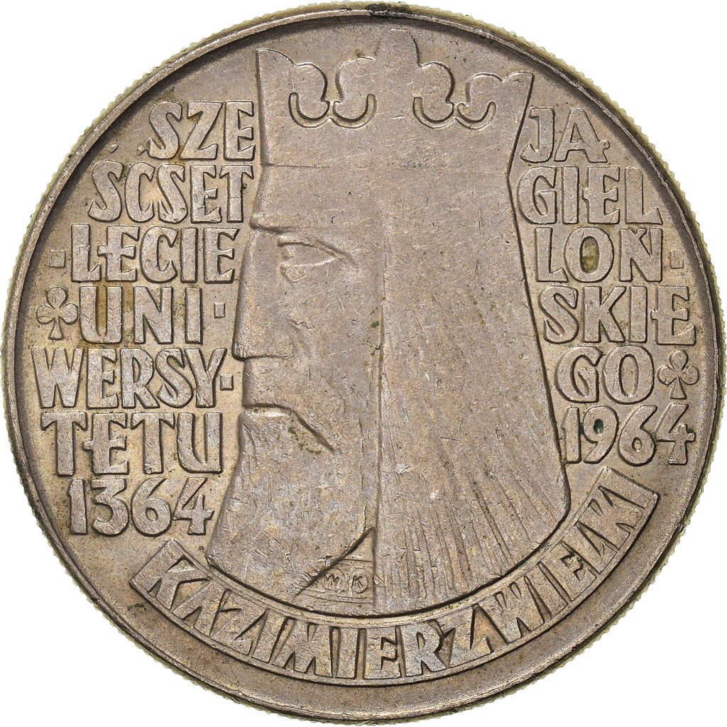 Moneta, Polonia, 10 Zlotych, 1964