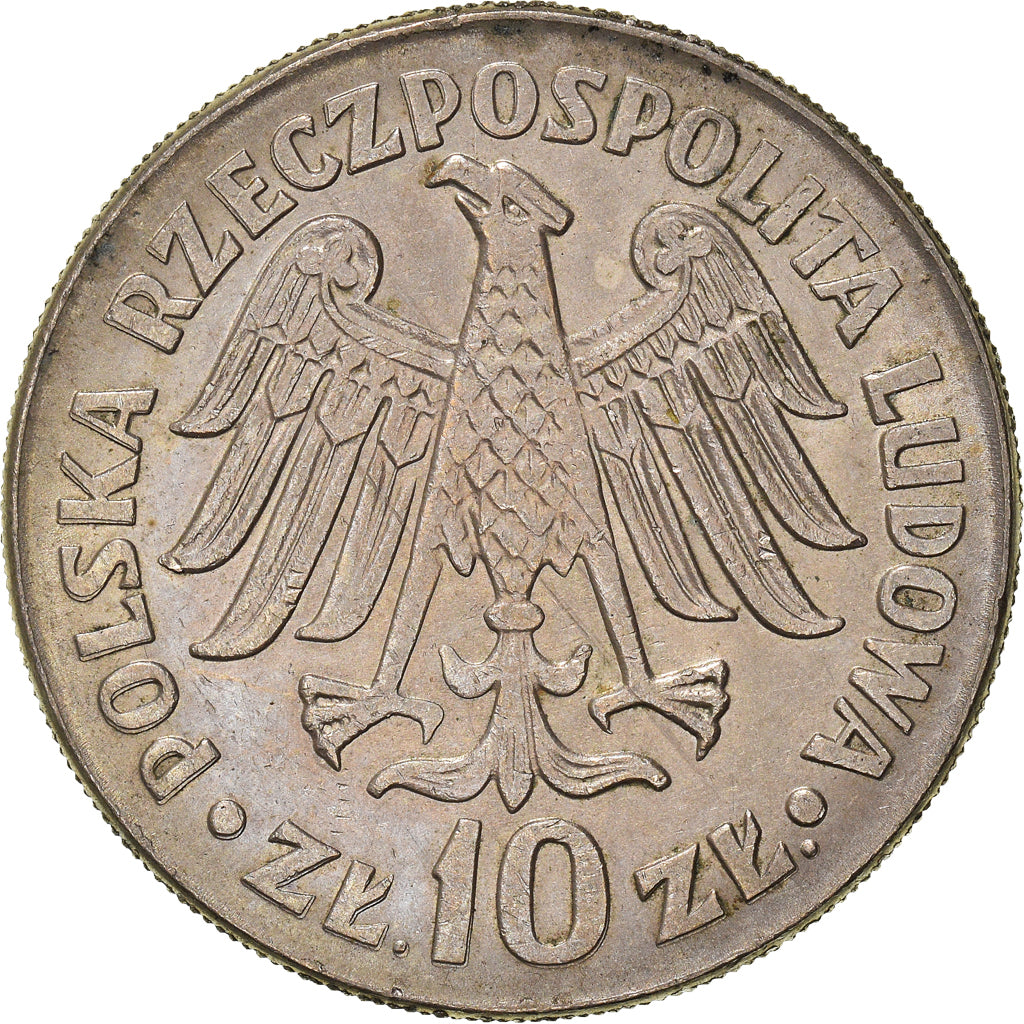 Moneta, Polonia, 10 Zlotych, 1964