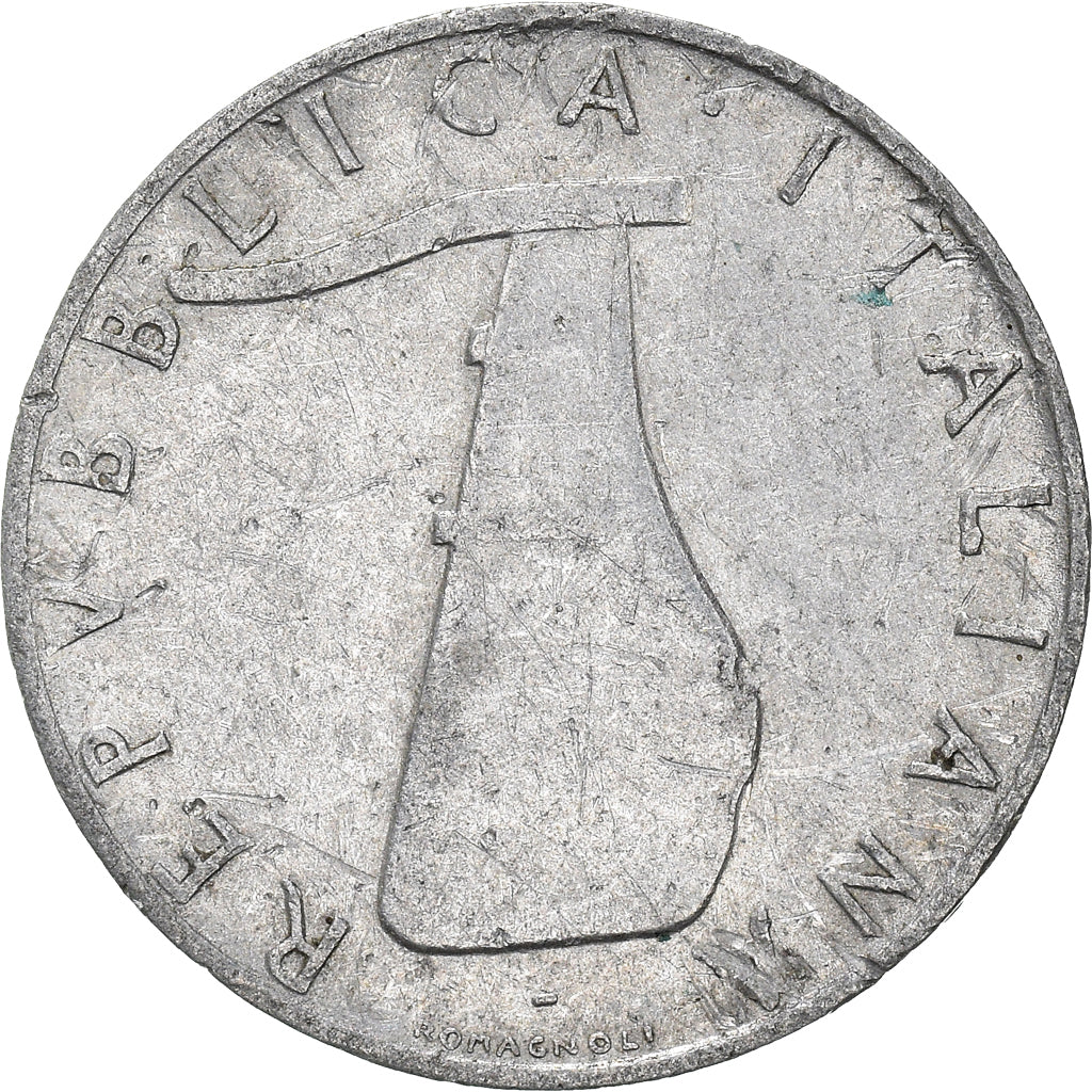 Moneta, Italia, 5 Lire, 1955