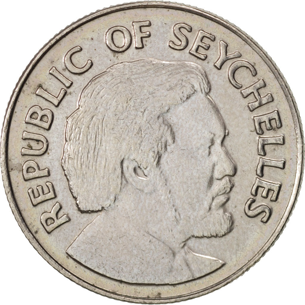 Seychelles, 25 Cents, 1976, British Royal Mint, SPL-, Rame-nichel, KM:24