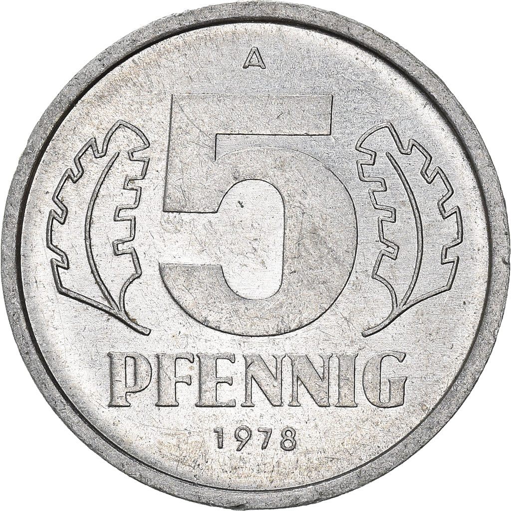 Münze, GERMAN-DEMOCRATIC REPUBLIC, 5 Pfennig, 1978