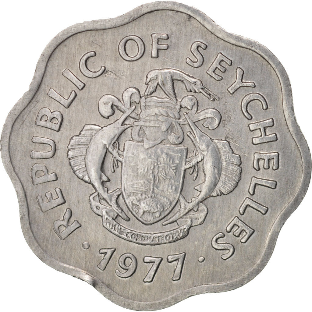 Seychelles, 5 Cents, 1977, British Royal Mint, SPL-, Alluminio, KM:31