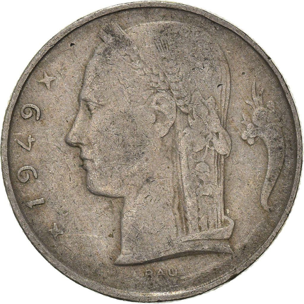 Münze, Belgien, 5 Francs, 5 Frank, 1949