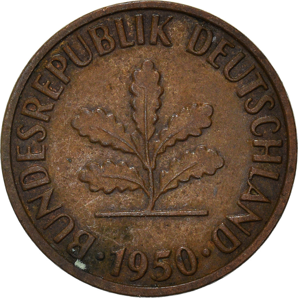 Coin, GERMANY - FEDERAL REPUBLIC, 2 Pfennig, 1950