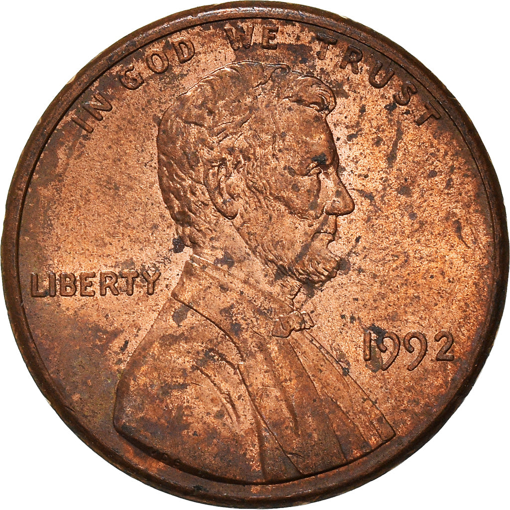 Münze, Vereinigte Staaten, Cent, 1992