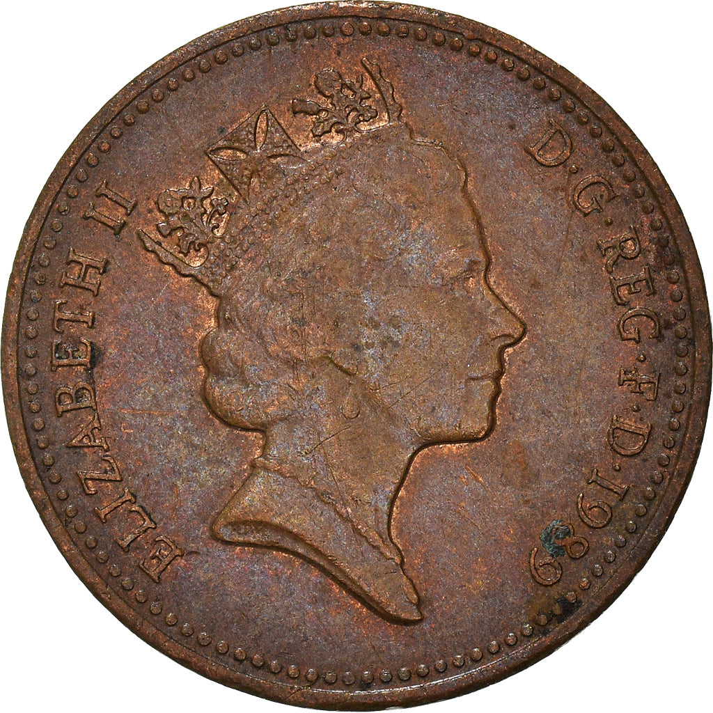 Münze, Großbritannien, Penny, 1989