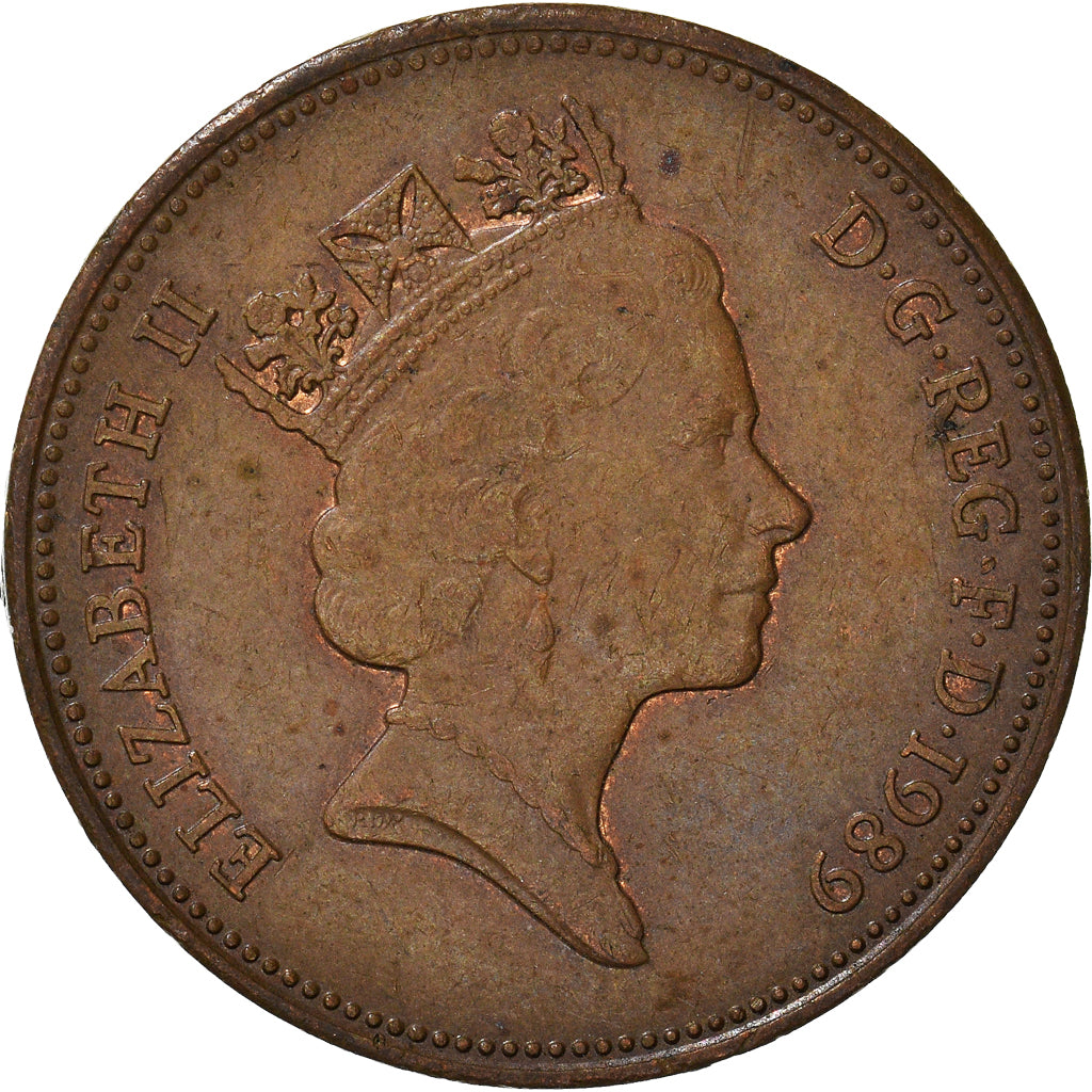 Monnaie, Grande-Bretagne, 2 Pence, 1989