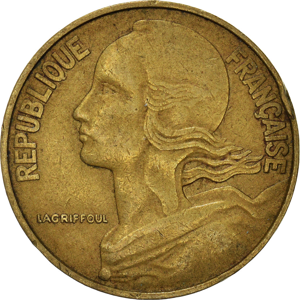 Moneta, Francja, 20 Centimes, 1962