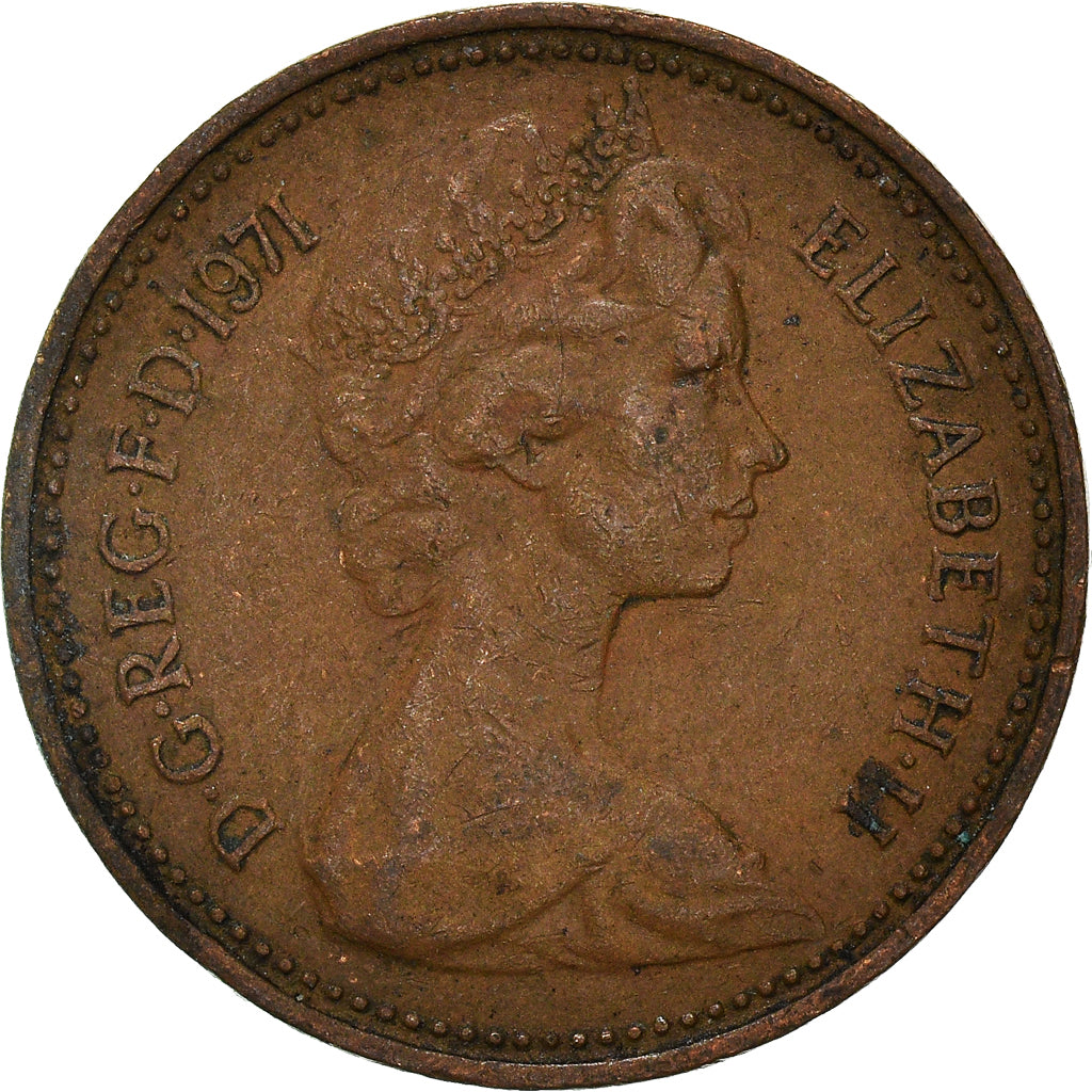 Coin, Great Britain, New Penny, 1971
