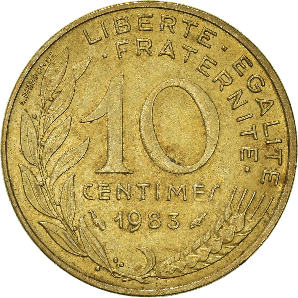 Münze, Frankreich, 10 Centimes, 1983