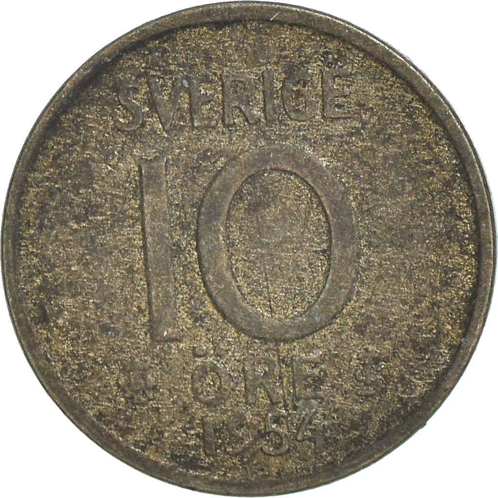 Coin, Sweden, 10 Öre, 1954