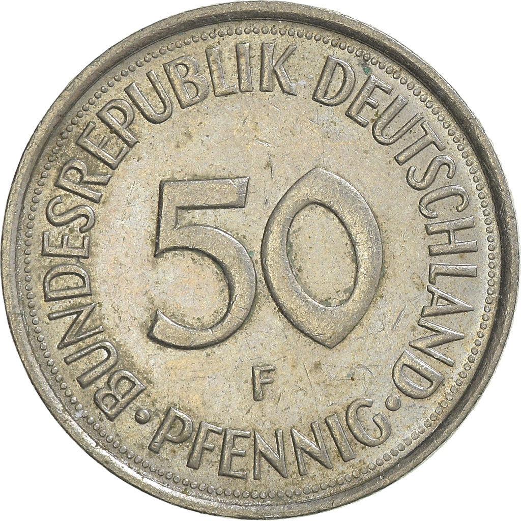 Coin, GERMANY - FEDERAL REPUBLIC, 50 Pfennig, 1989