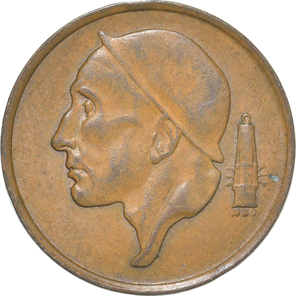 Münze, Belgien, 50 Centimes, 1955