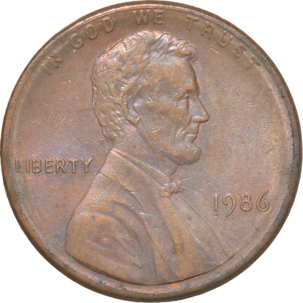 Moneta, Stati Uniti, Cent, 1986