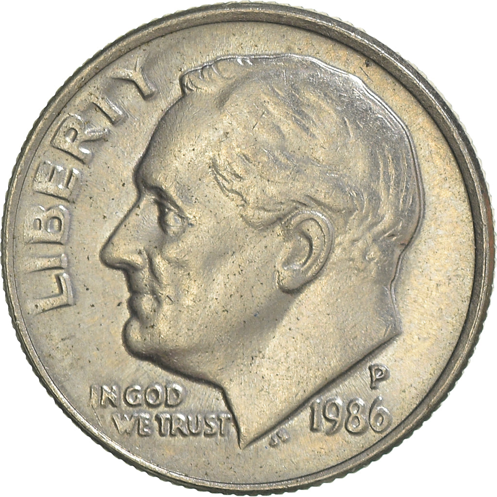 Münze, Vereinigte Staaten, Dime, 1986