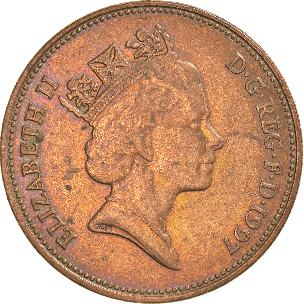 Moneta, Wielka Brytania, 2 Pence, 1997