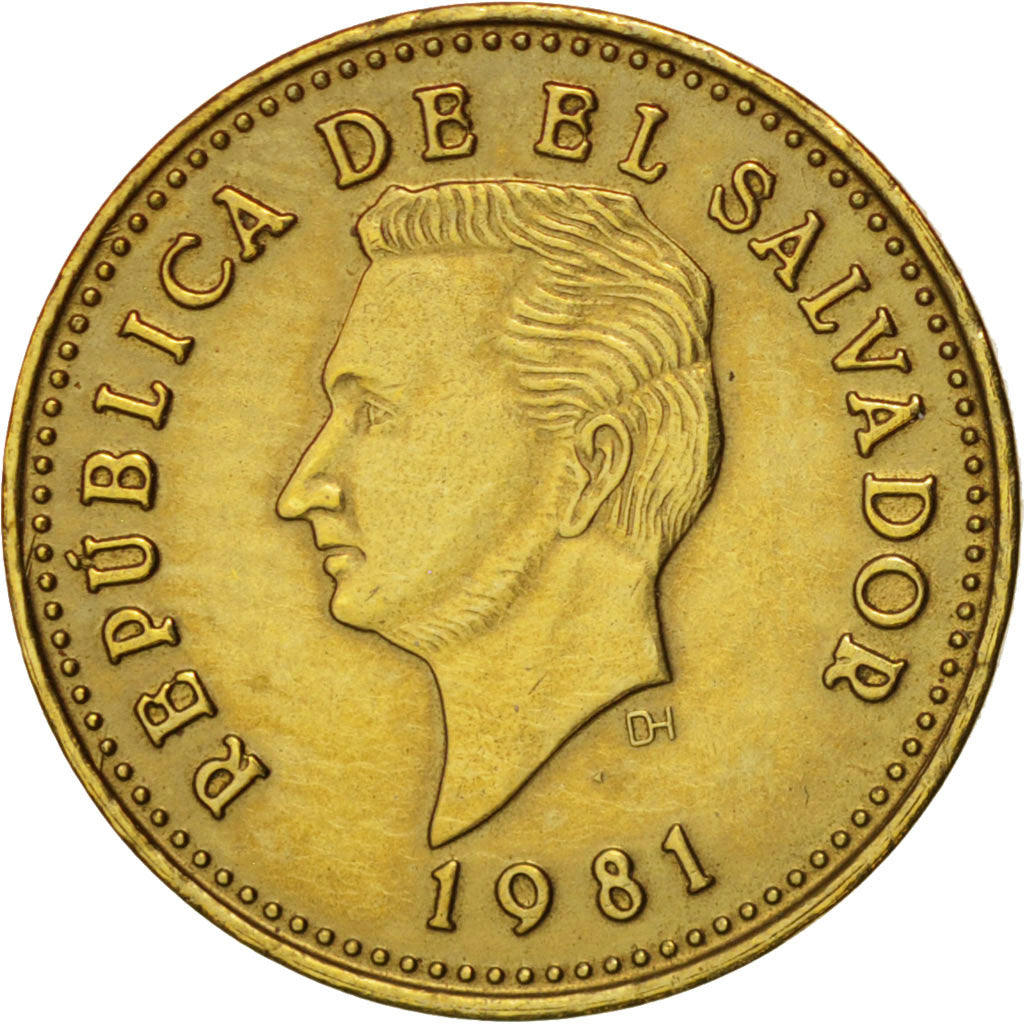El Salvador, Centavo, 1981, Guatemala City, AU(50-53), Brass, KM:135.2a