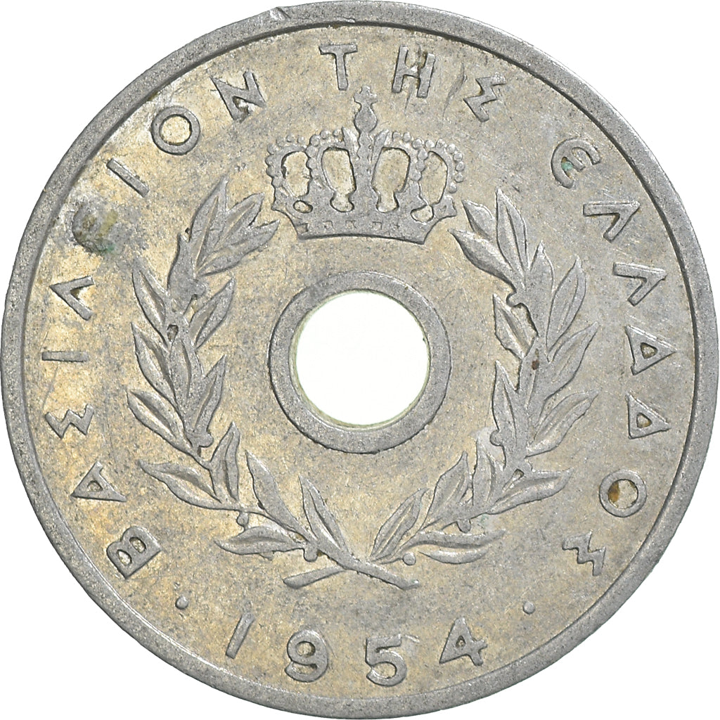 Coin, Greece, 10 Lepta, 1954