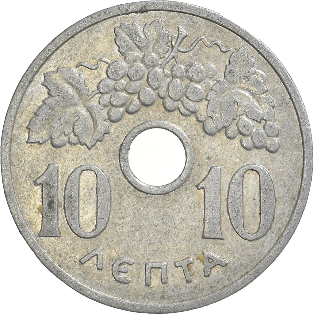 Coin, Greece, 10 Lepta, 1954