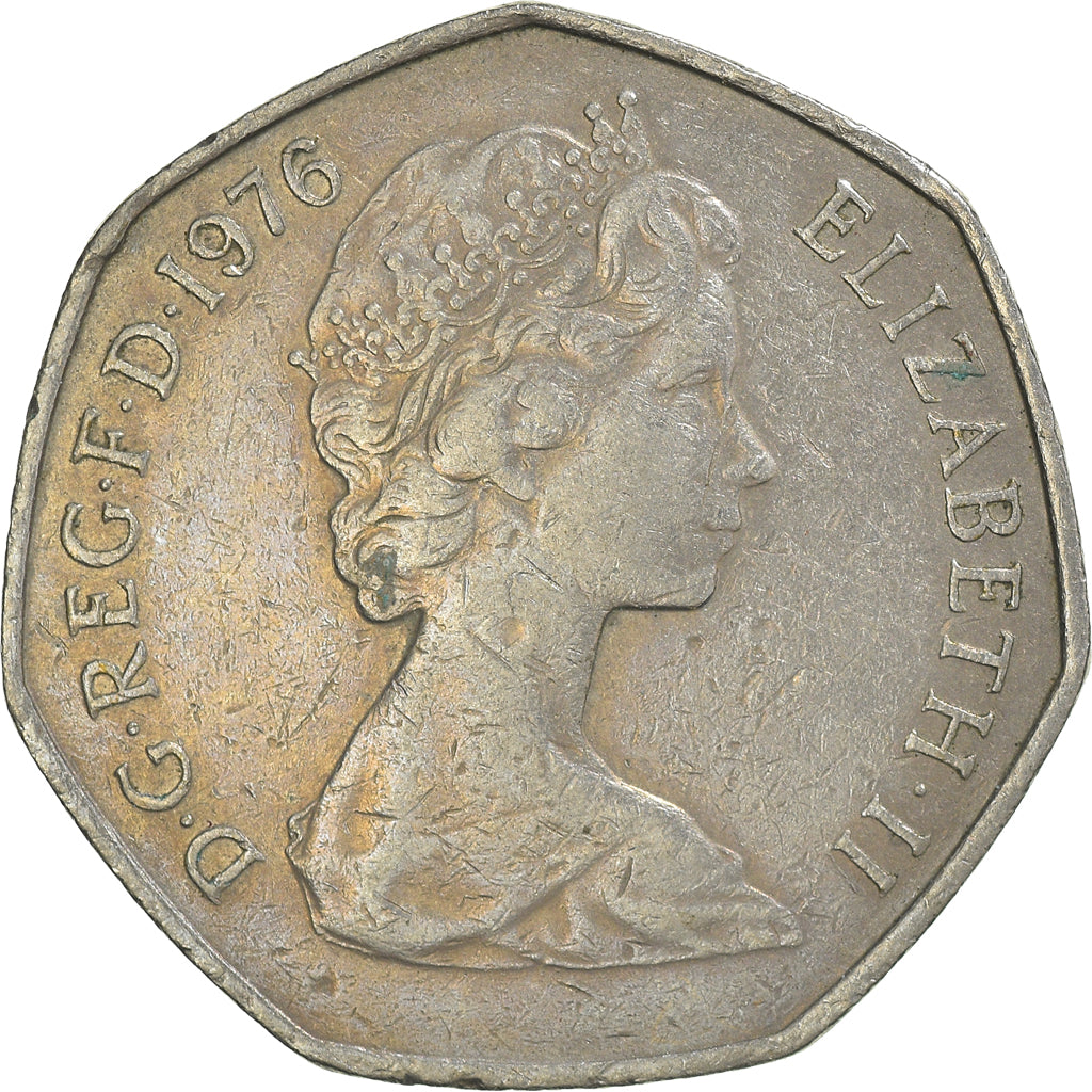 Coin, Great Britain, 50 New Pence, 1976