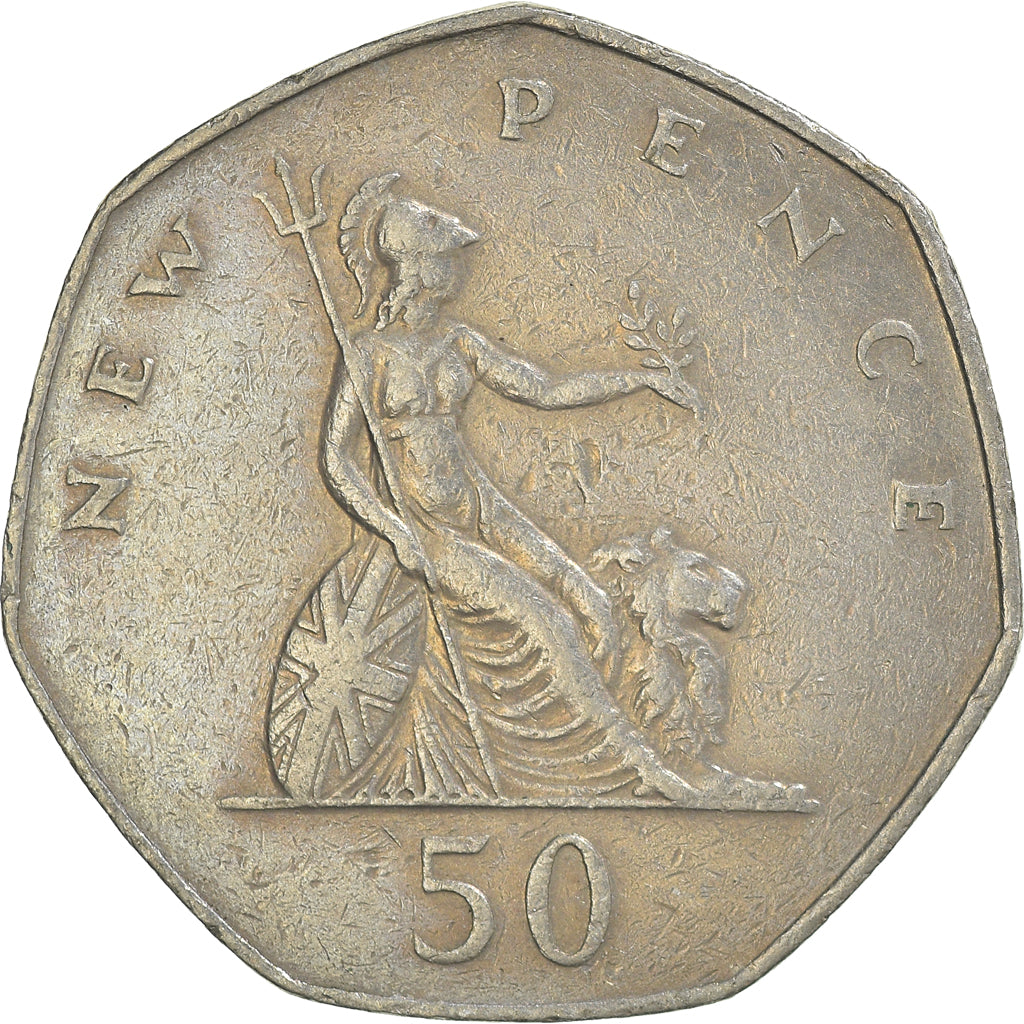 Coin, Great Britain, 50 New Pence, 1976