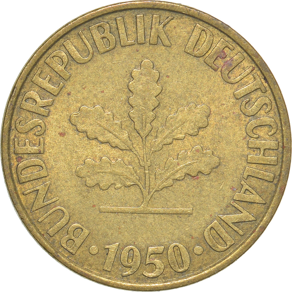 Monnaie, République fédérale allemande, 10 Pfennig, 1950