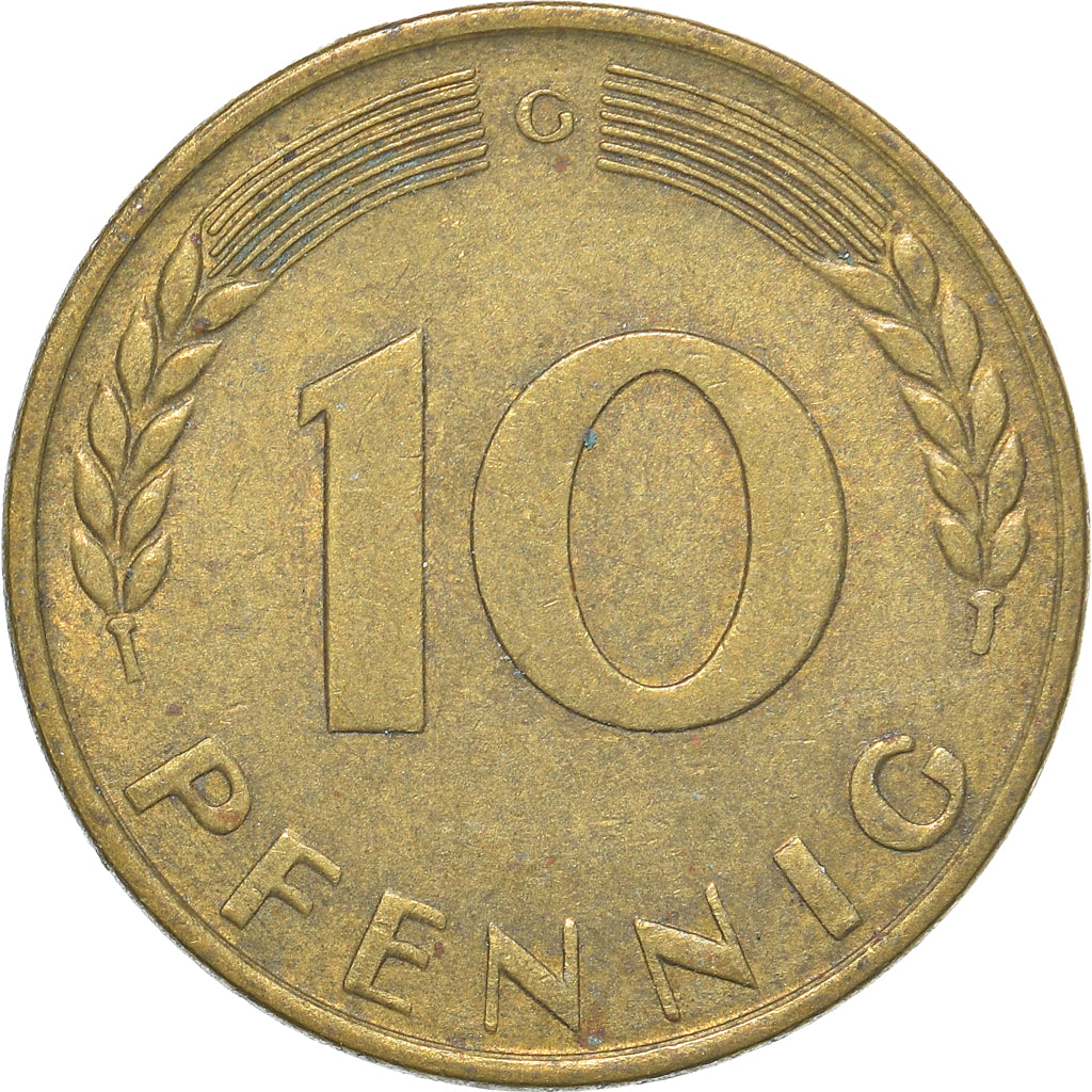 Monnaie, République fédérale allemande, 10 Pfennig, 1950