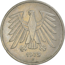 Moneta, GERMANIA - REPUBBLICA FEDERALE, 5 Mark, 1975